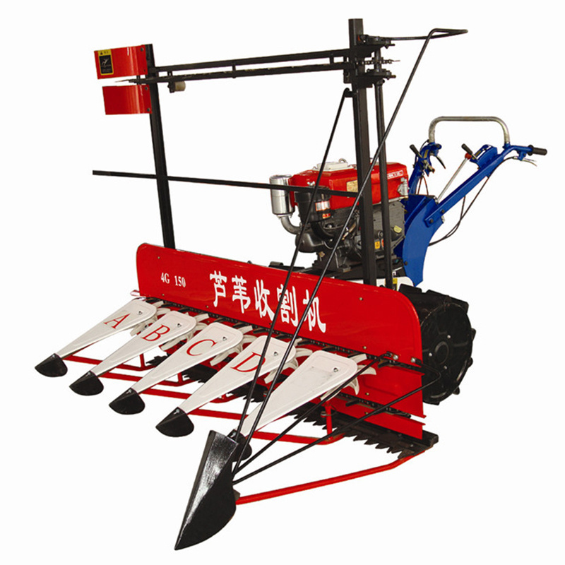 Portable farm rice paddy wheat reaper grain reaping machine agro harvesting machine