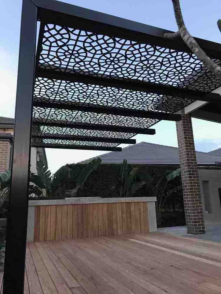 Iron outdoor house aluminum profil pergolas para exterior bois glass wall pergola wood de madera octagon garden gazebo