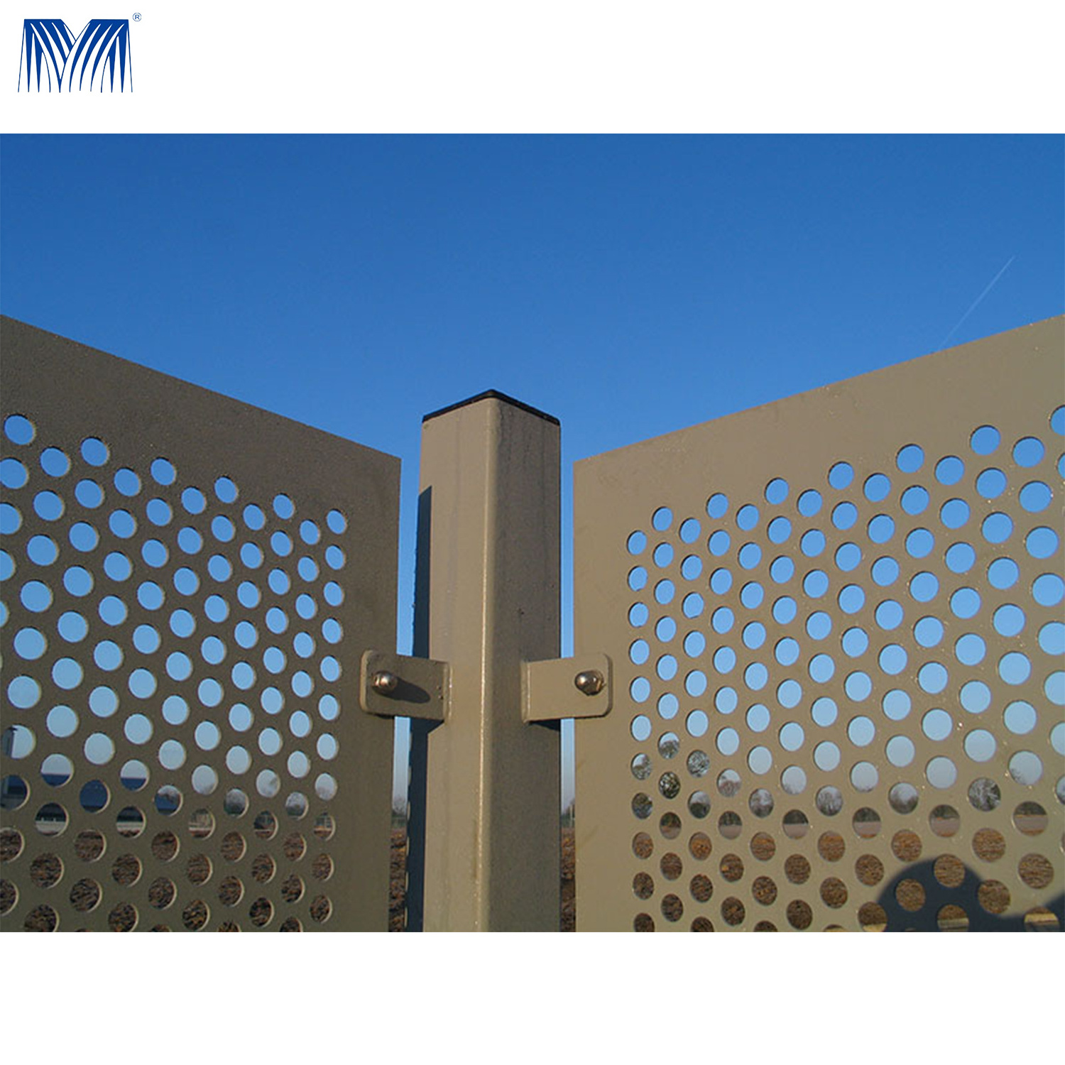 Strength fixed louver  laser cut fencing for houses for garden fence toppers supply sheet aluminum fence penal railing