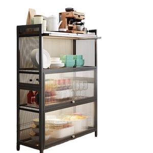 4 Layered Shelf Storage Rack Kitchen Rack Floor-standing Multi-layer Kitchen Metal Storage Rack