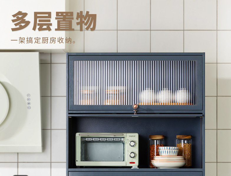 Kitchen Bamboo Microwave Oven Rack Wood Kitchen Shelf Rack  Multi Function Household Items Organizer