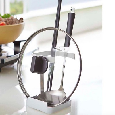 Kitchen Organizer Pot Lid Rack metal  Spoon Holder Pot Lid Shelf Cooking Dish Rack Pan Cover Stand Kitchen Accessories