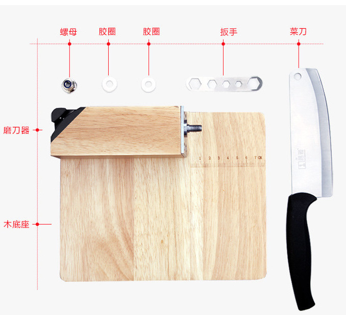 BOCHENG Radiused Biltong Slicer with wood Tray for Beef Biltong Slabs Cut Thin Slices wood cutting board Meat Slicer