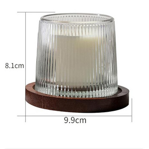 hot selling clean burning smokeless natural pure soy wax luxury glass jar candle for home fragrance candles bulk