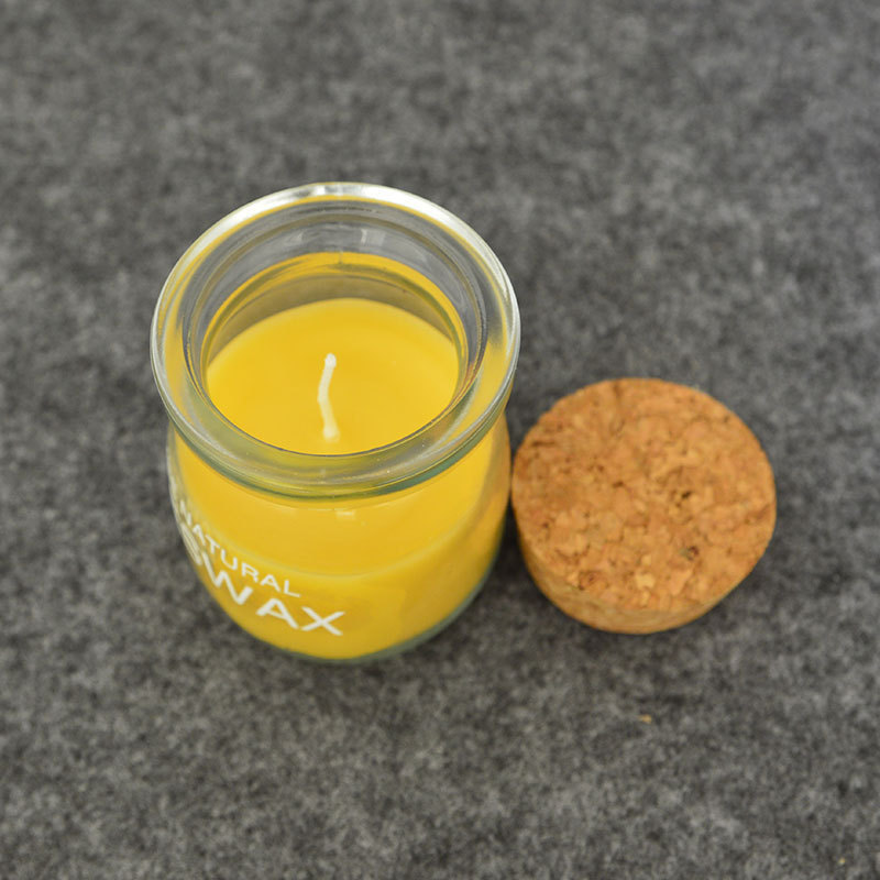 high quality beeswax candles wholesale luxury scented candles in glass jar for wedding gifts