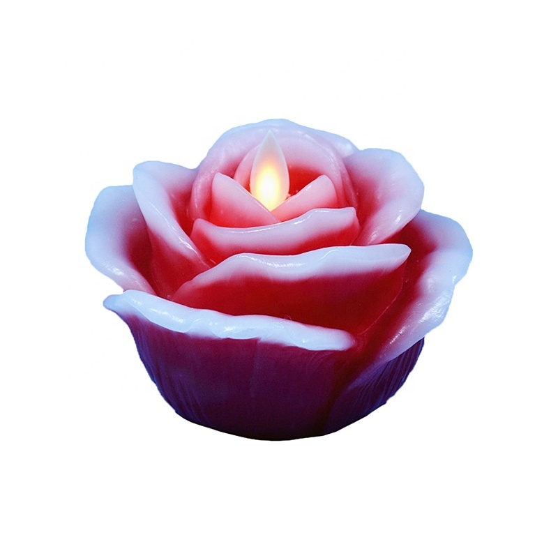 The New Design ROSE Flower Moving Wick LED Candles