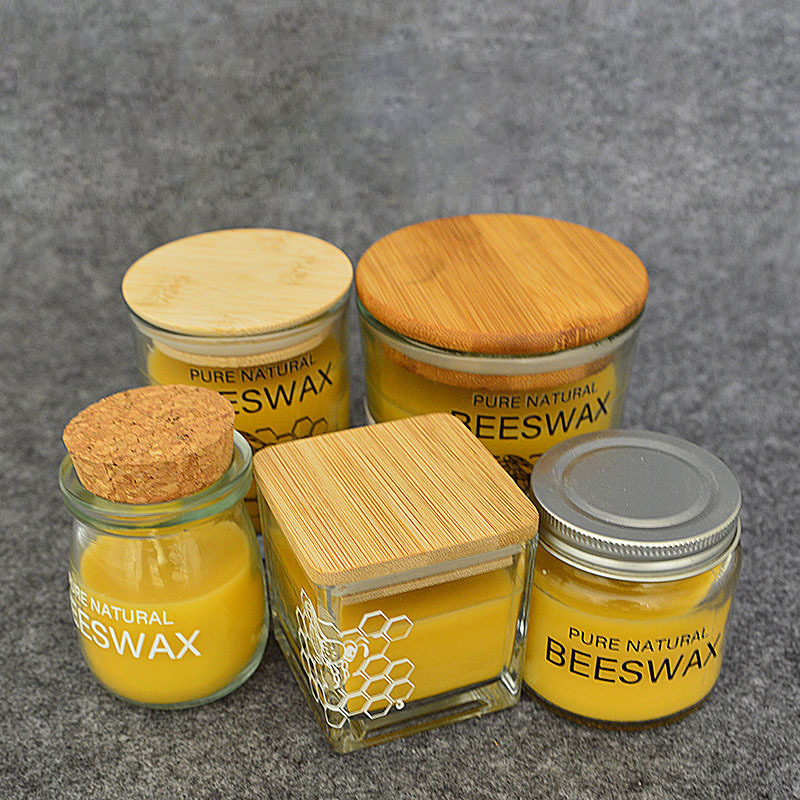 high quality beeswax candles wholesale luxury scented candles in glass jar for wedding gifts