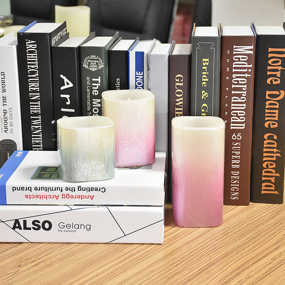 Dongguan Factory Customized Gradient Multi Color LED Flameless Battery Operated Candle