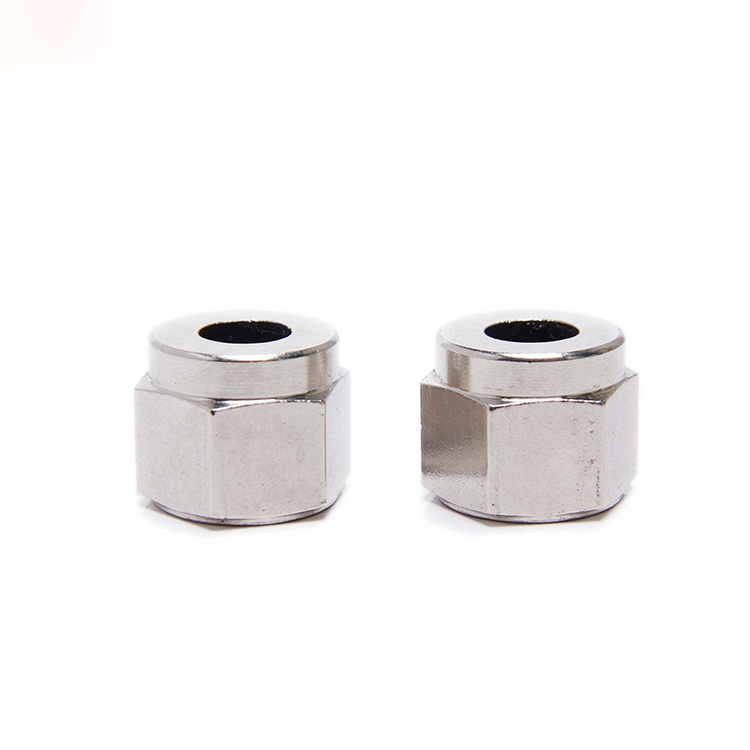 Stainless Steel Twin Ferrules Inch Tube Fitting's Nuts 1/16 to 1 1/2