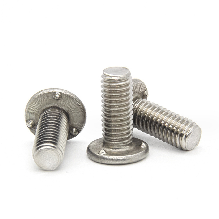 Three-point welding screw weld bolt Stainless steel Q198 m8 m10 m12 bearing surface projection welding bolt