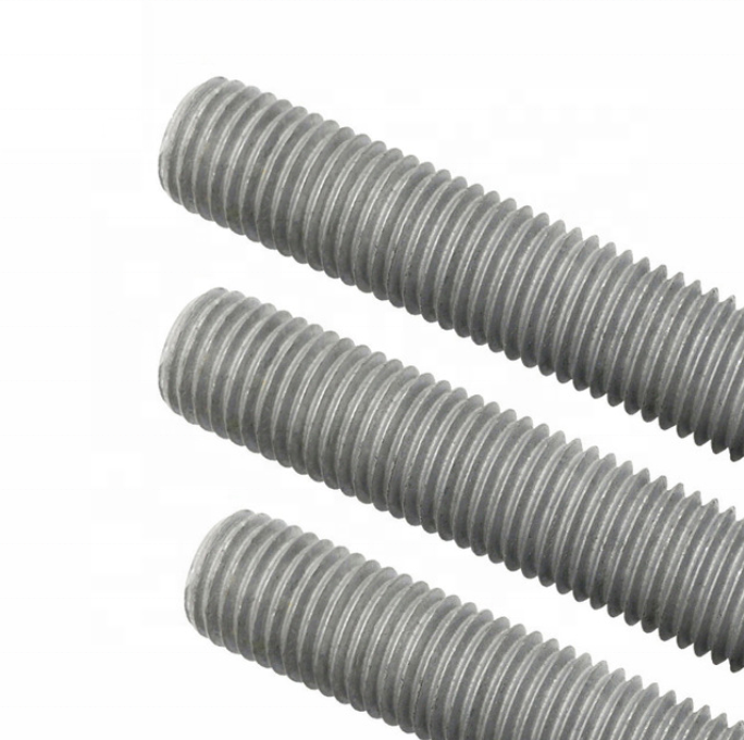 DIN 976 Threaded Rods Carbon Steel 4.8 Grade Hot dip galvanized M12 Threaded Rods DIN976