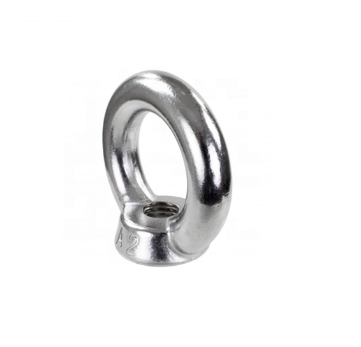 Stainless Steel DIN 582 Rings Nuts Anchor Strand Ring Screw Round Eye Nut Male Lifting Ring Shape Oval Eye Threaded Nut