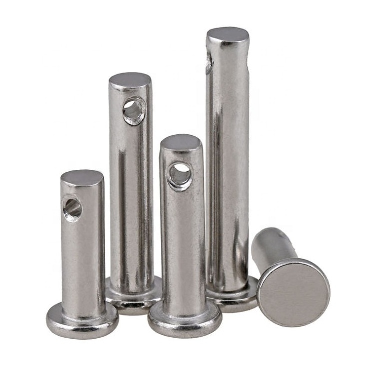 DIN1444 Pin Shaft Stainless Steel Clevis Pins With Head  B grooved clevis pins with head