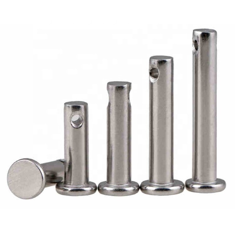 DIN1444 Pin Shaft Stainless Steel Clevis Pins With Head  B grooved clevis pins with head