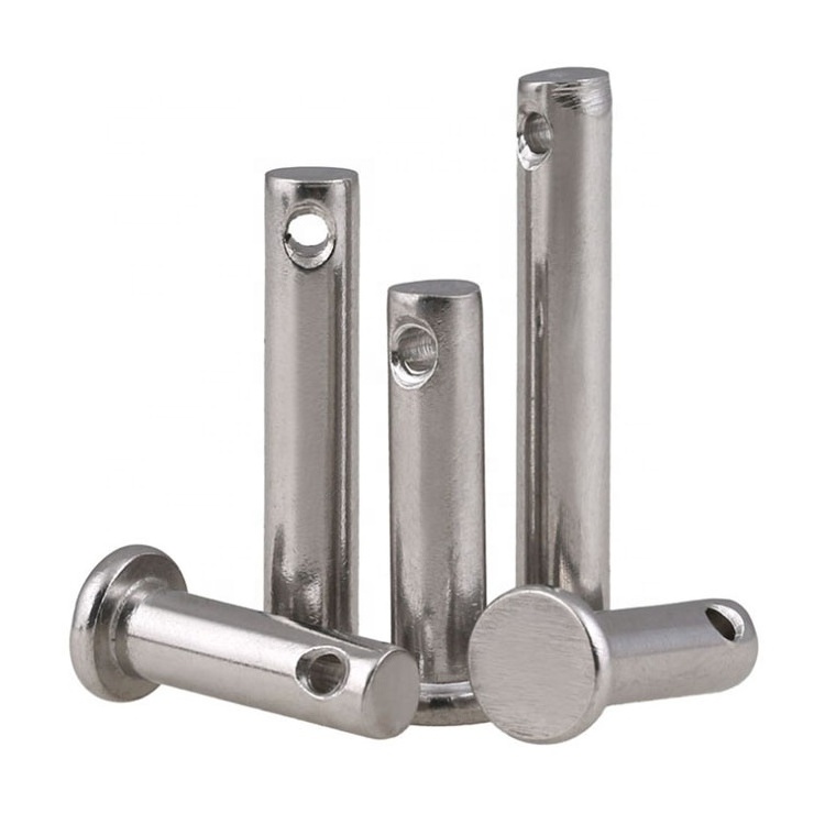 DIN1444 Pin Shaft Stainless Steel Clevis Pins With Head  B grooved clevis pins with head