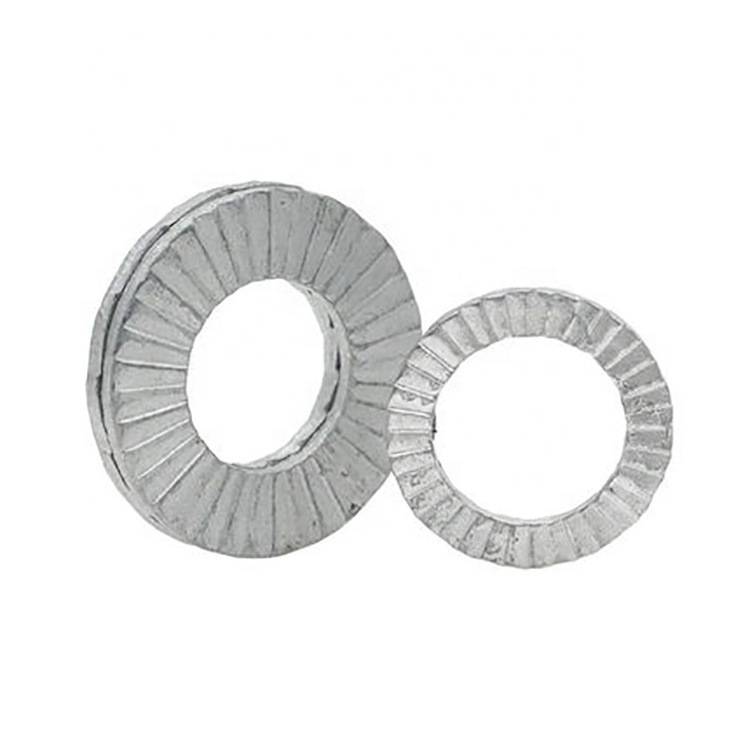 DIN25201 Dacromet Safety Lock Washer wedge lock washer Two-fold Dual Stacked Double Stack Self Locking Washer