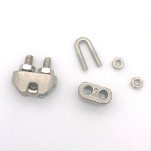 Stainless steel wire rope clamp DIN741 Wire Rope Clips In Stock Wire Rope Clip Clamp for Hardware item for Cable