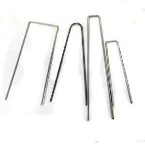 Garden Stakes Tent Stakes Galvanized Landscape Staples 11 Gauge Steel Ground Tent Pegs Pins Garden Staples