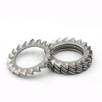 Stainless steel Serrated Lock Washers External Teeth Washer Toothed lock washers with external teeth