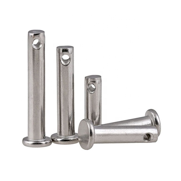 DIN1444 Pin Shaft Stainless Steel Clevis Pins With Head  B grooved clevis pins with head