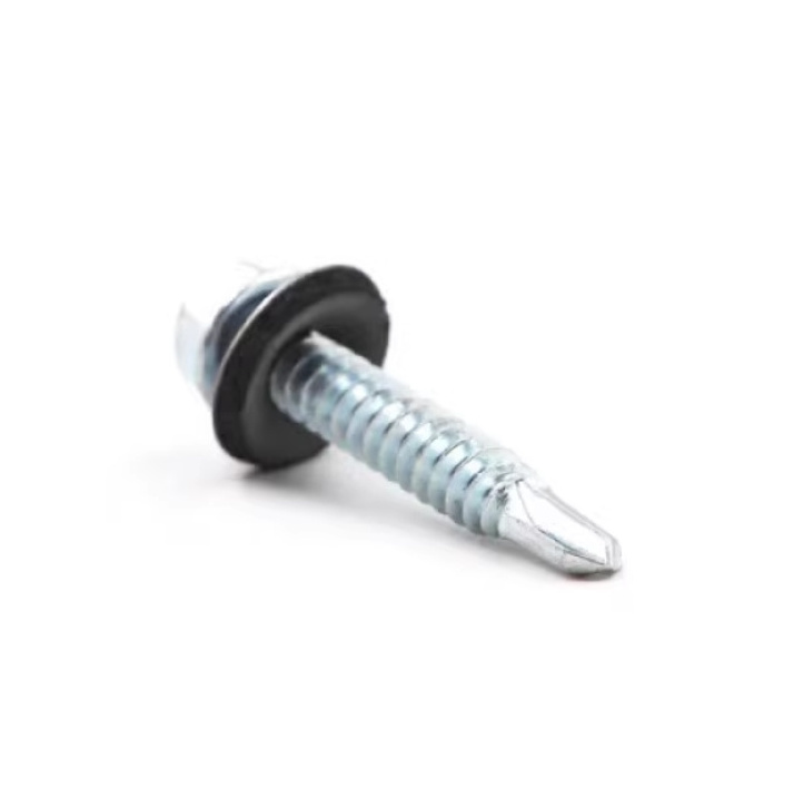 Building Roofing Tek Screws With Rubber Washers Tornillos Hexagonal Hex Head Self Drilling Screws