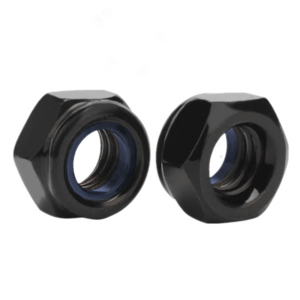 DIN985 Black Stainless Steel Hex Nylon Insert Lock Nuts DIN 985 Self Locking Bearing Skate Board Self Locking Nylon Locking Nut