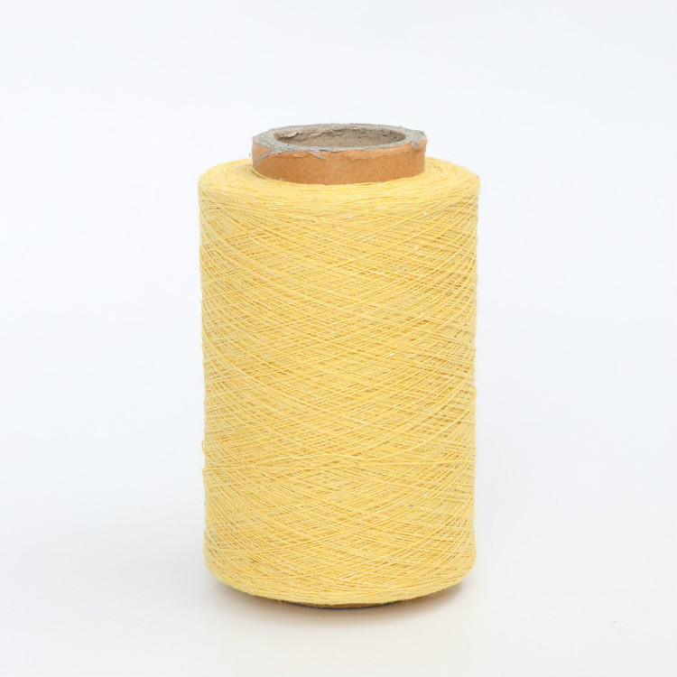 cheap Yellow colored cotton yarn high-quality cone yarn OE spinning yarn from china