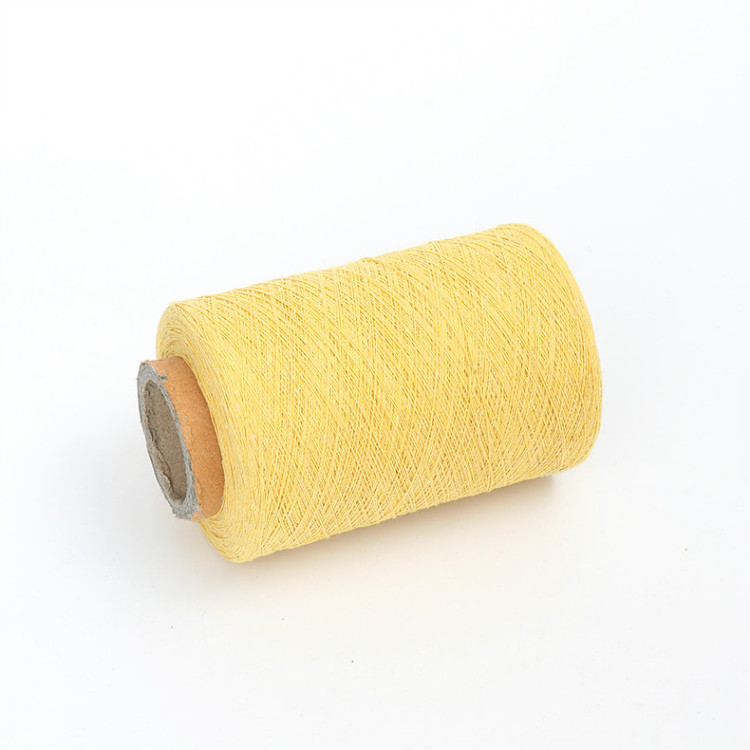 cheap Yellow colored cotton yarn high-quality cone yarn OE spinning yarn from china