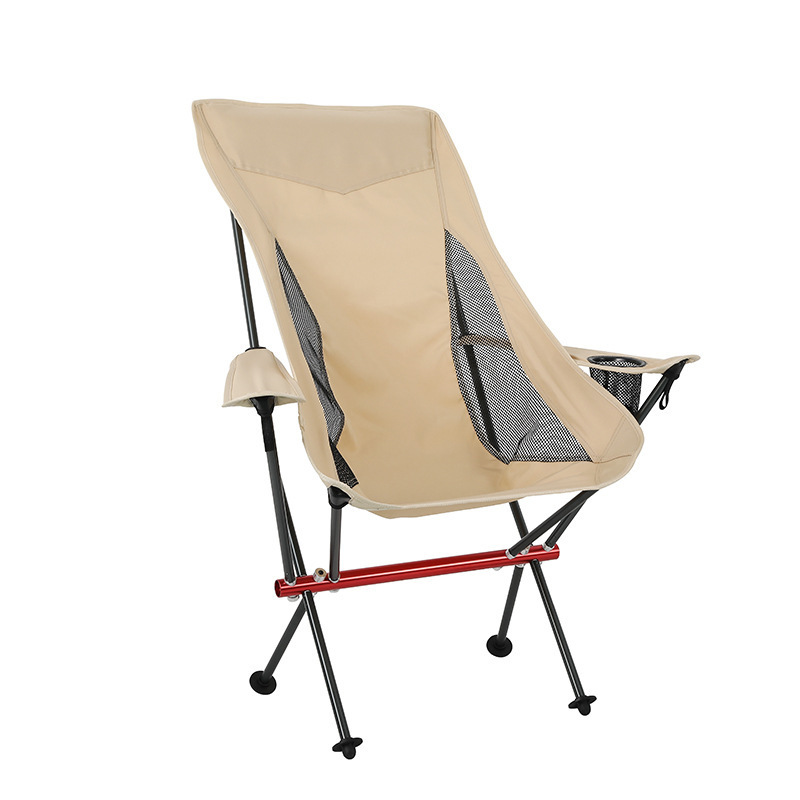 High Quality Aluminum Alloy Camping Chair Outdoor Folding Chair with Comfortable Armrests