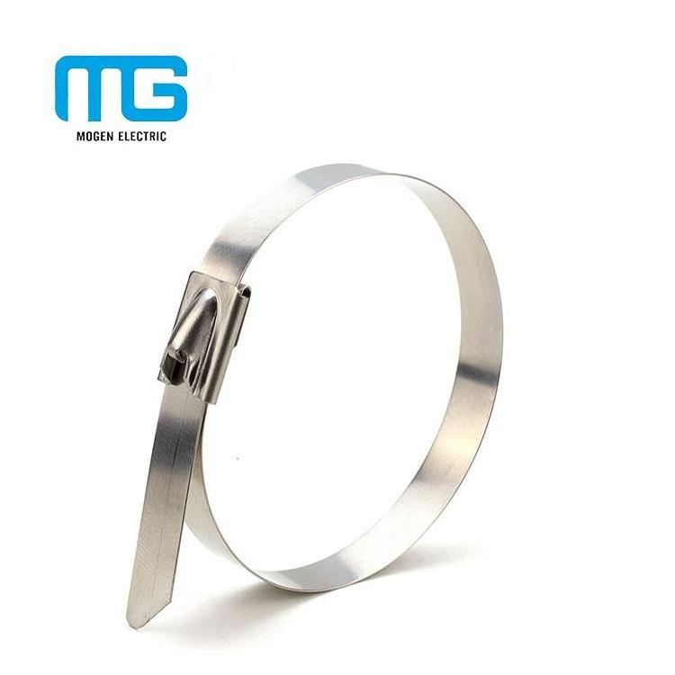 Stainless steel self locking cable zip tie