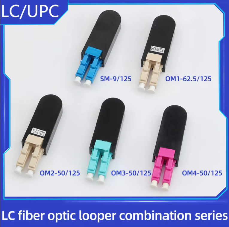 Wholesale LC/UPC Single Mode Multi-mode om2 OM3 OM4 Fiber Optic Circuitors Connector Flange coupler Loopback Adapter