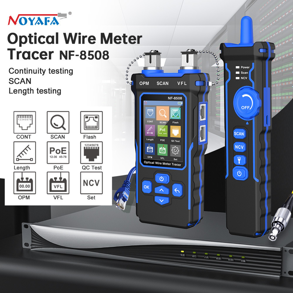 NOYAFA NF-8508 Length line finder Network line finder Fiber optic red Light power meter