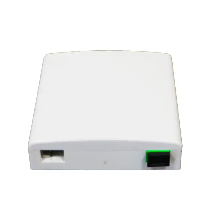 Indoor 86*86mm Mini 2 Core Ftth Fiber Optic Termination Box Wall Mounted 86 Face Plate with SC LC Adapter and pigtails