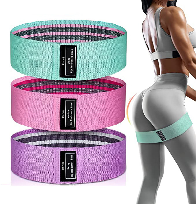 Fabric Exercise Hip Circle Resistance Bands  for Home Gym Yoga Weights Squats