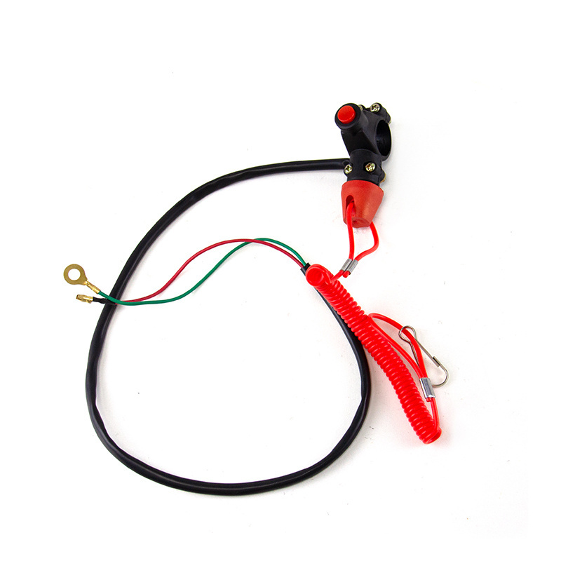 Motorcycle Accessories Atv 49cc Mini Car Emergency Stop Double Flameout Engine Tether Emergency Kill Switch