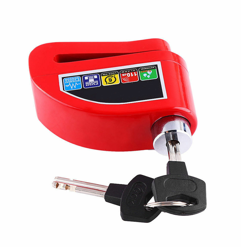 The motorcycle disc brake lock replaces the U lock for anti-theft alarm