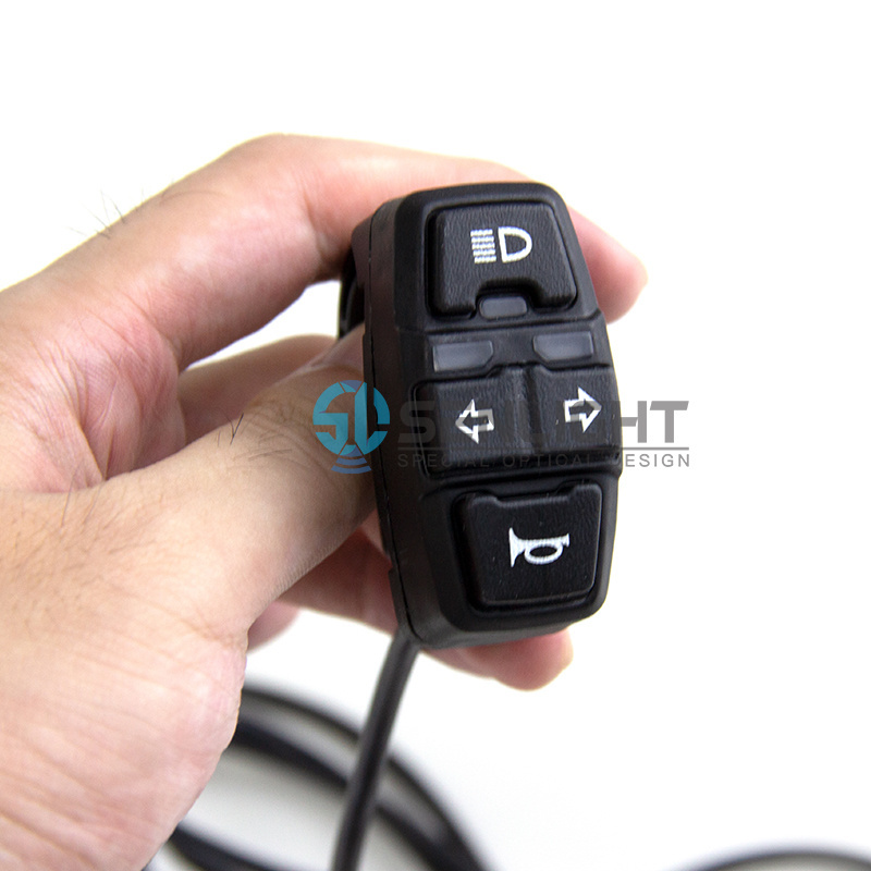 Motorcycle Multi-function Switch Front light horn turning Light Button Control 3 In 1 Handlebar Controller Switch