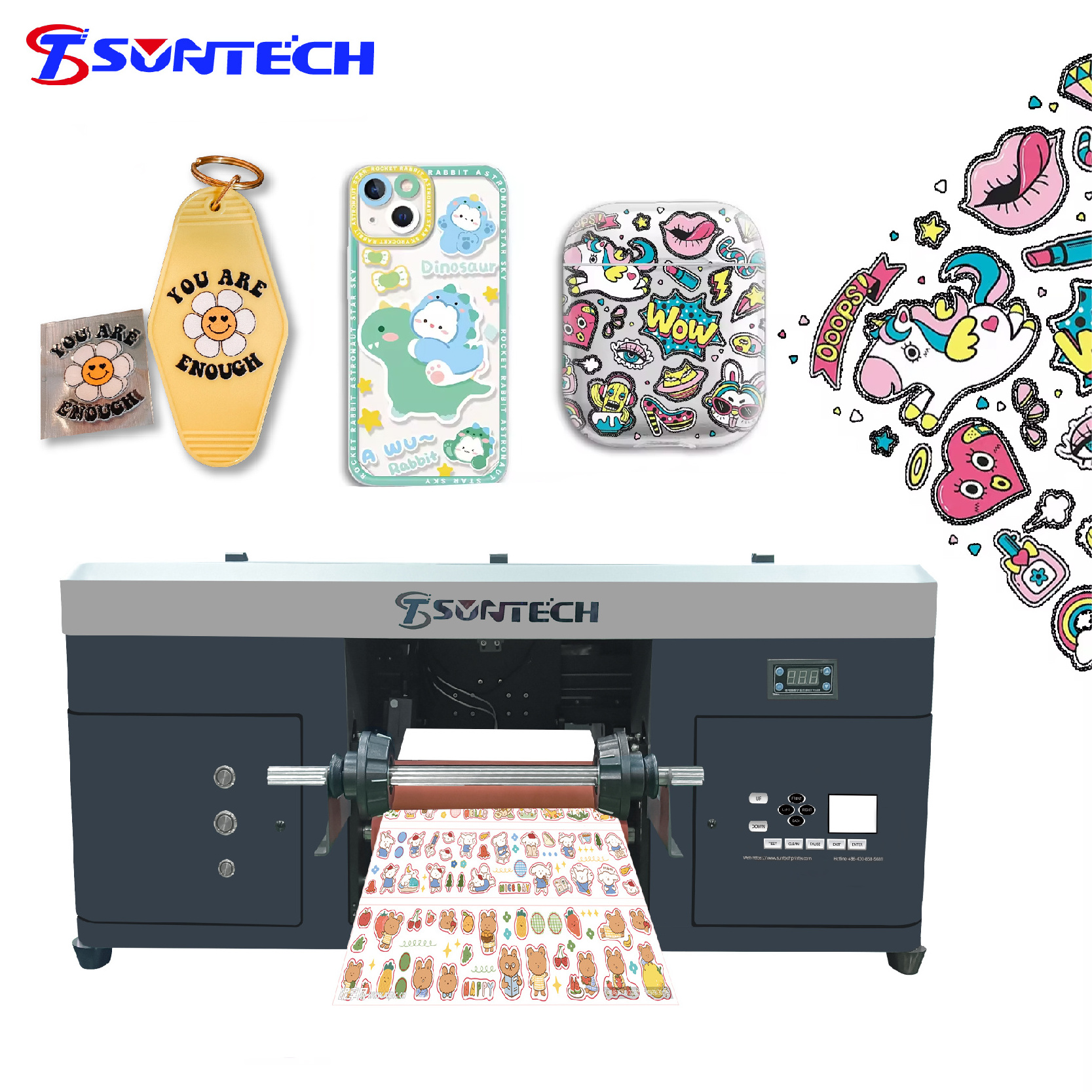 UV A3 printer/Most popular digital dtf cloth printer printing t shirt machine from Suntech company with XP600 print head