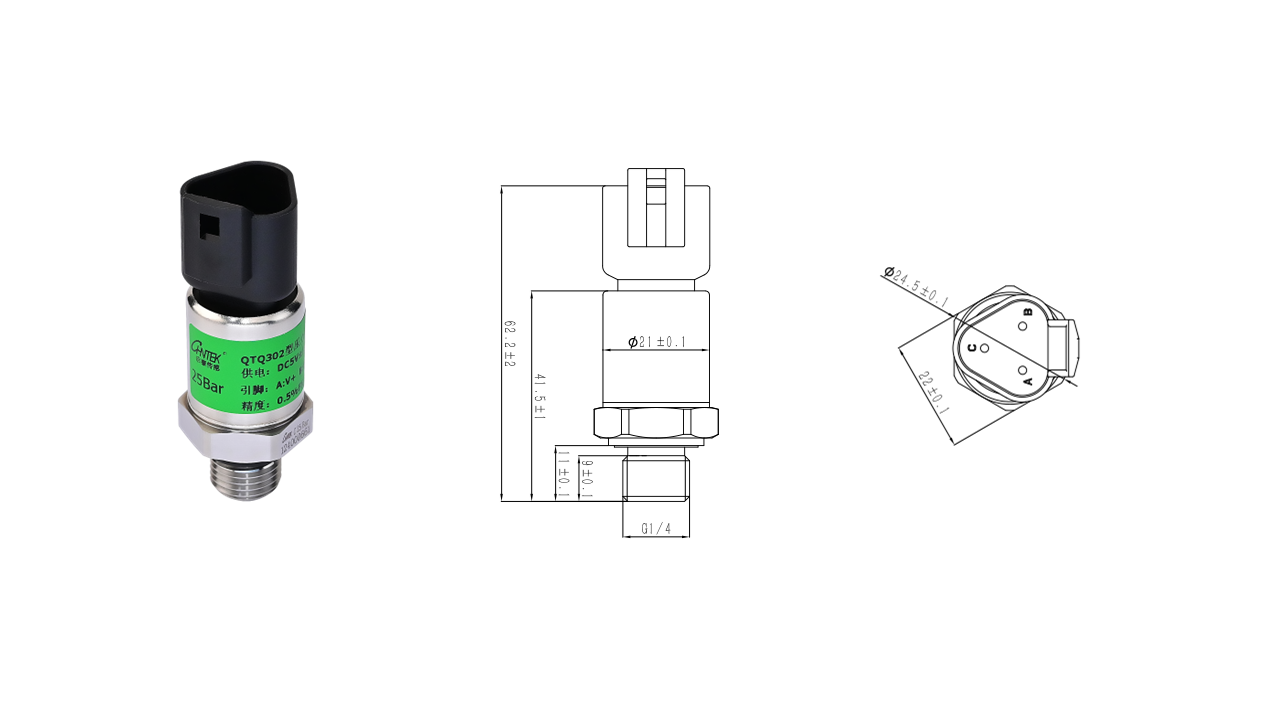 Chntek QTQ300 OEM Engine oil Low cost pressure sensor micro oil pressure sensor Compact Robust