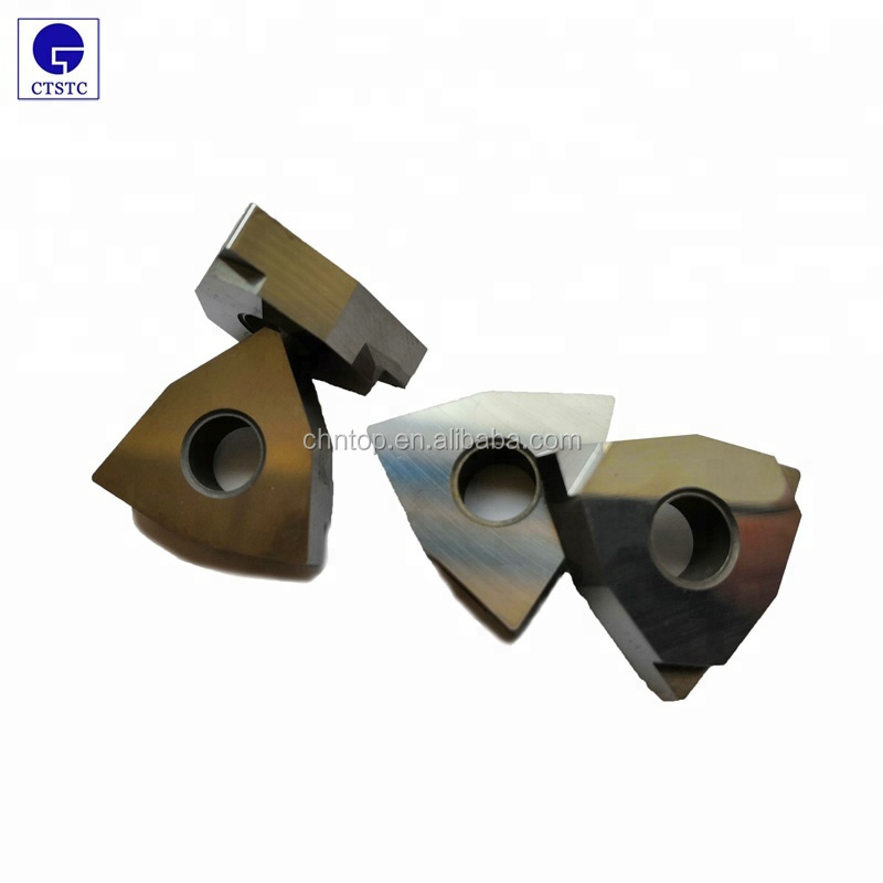 Solid CBN inserts Cutting Hard Steel with large cutting depth