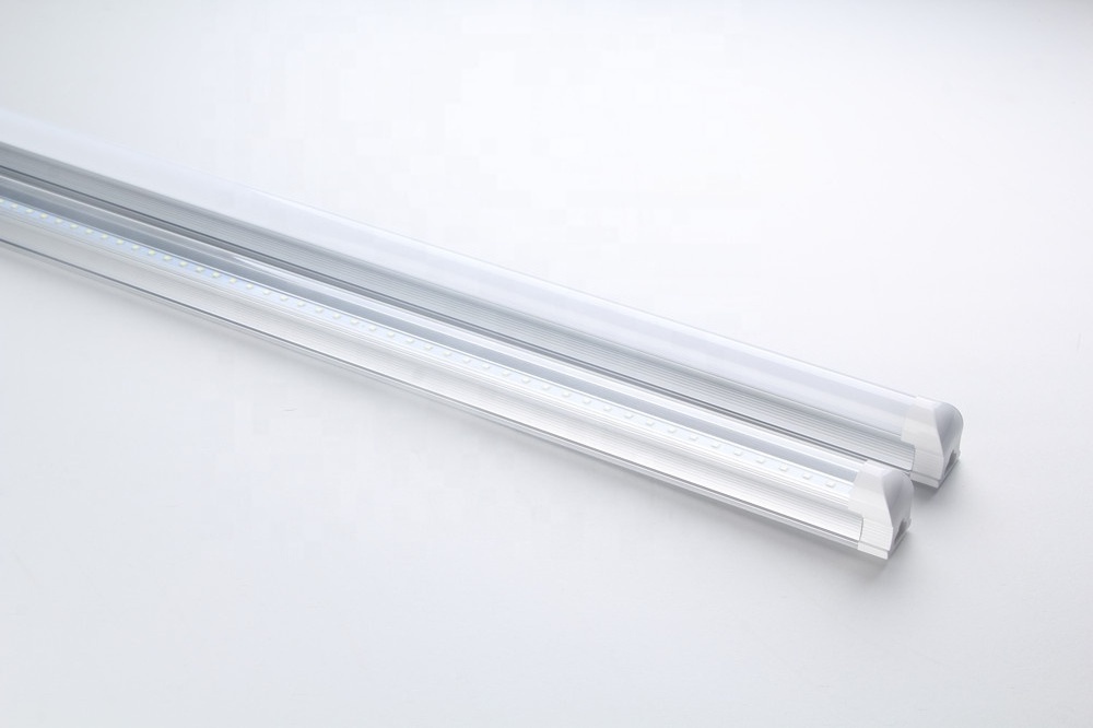 T8 LED Integrated Tube Lamp 2ft 600mm 3ft 900mm 4ft 1200mm Fluorescent Light 3000k 4000K 6000k Tube Light Clear/Milky Cover