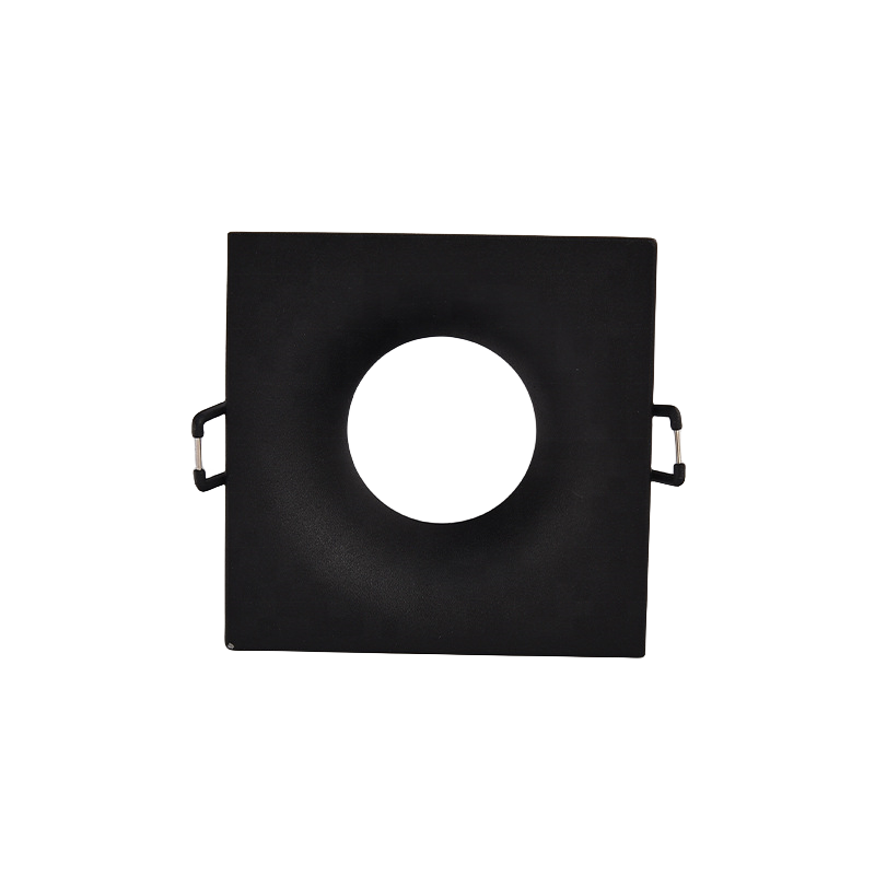 Black White Recessed Ceiling Light GU10 MR16 Bulb Holder Fitting Cambered Surface Frame Housing for gu10 mr16 E27 bulb