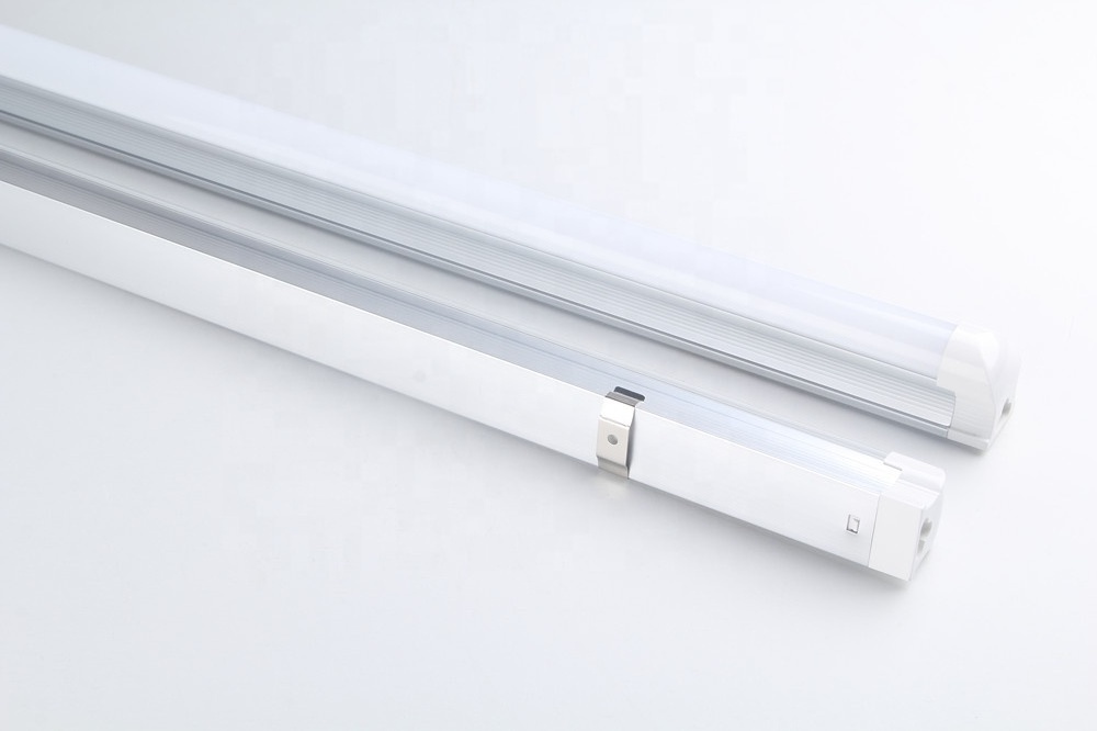 T8 LED Integrated Tube Lamp 2ft 600mm 3ft 900mm 4ft 1200mm Fluorescent Light 3000k 4000K 6000k Tube Light Clear/Milky Cover