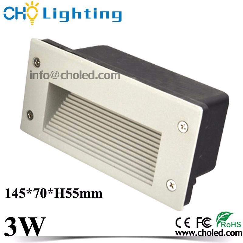 white black gray 3w recessed led step light outdoor ip65 12v 24v