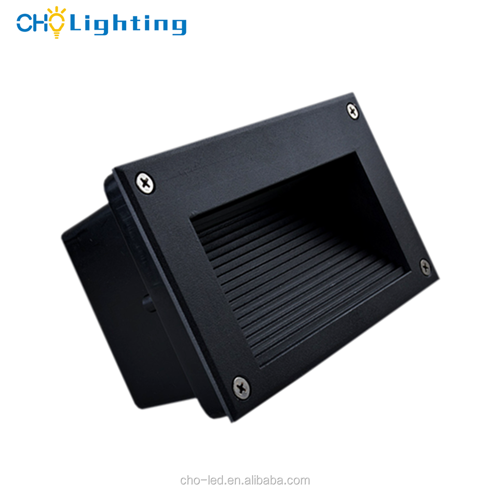 white black gray 3w recessed led step light outdoor ip65 12v 24v