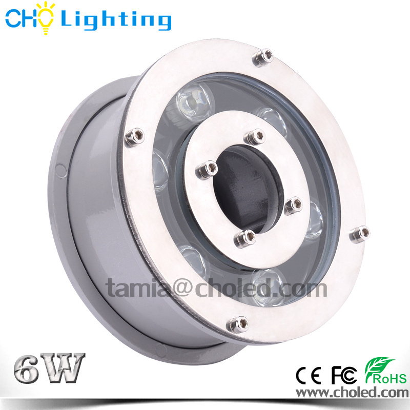 IP68 underwater 6W led lighting fountain light Ring Lamp