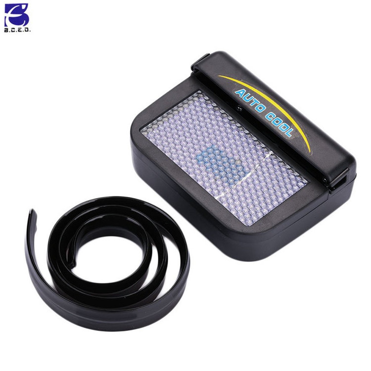 Solar Powered Car Cool Cooler Fan Auto Front/Rear Window Air Vent Exhaust Fan Vehicle Radiator Vent with Ventilation