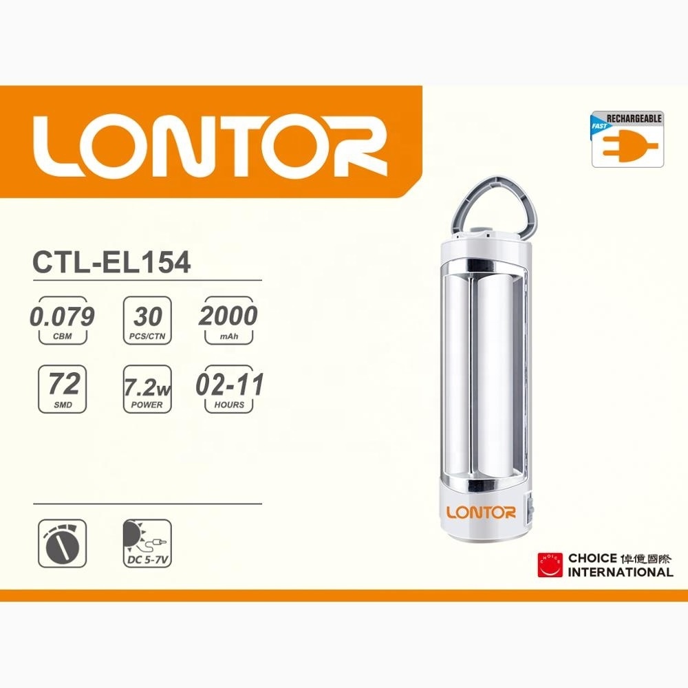 LONTOR Durable 7w Rechargeable Led Emergency  Exit Light  EL154