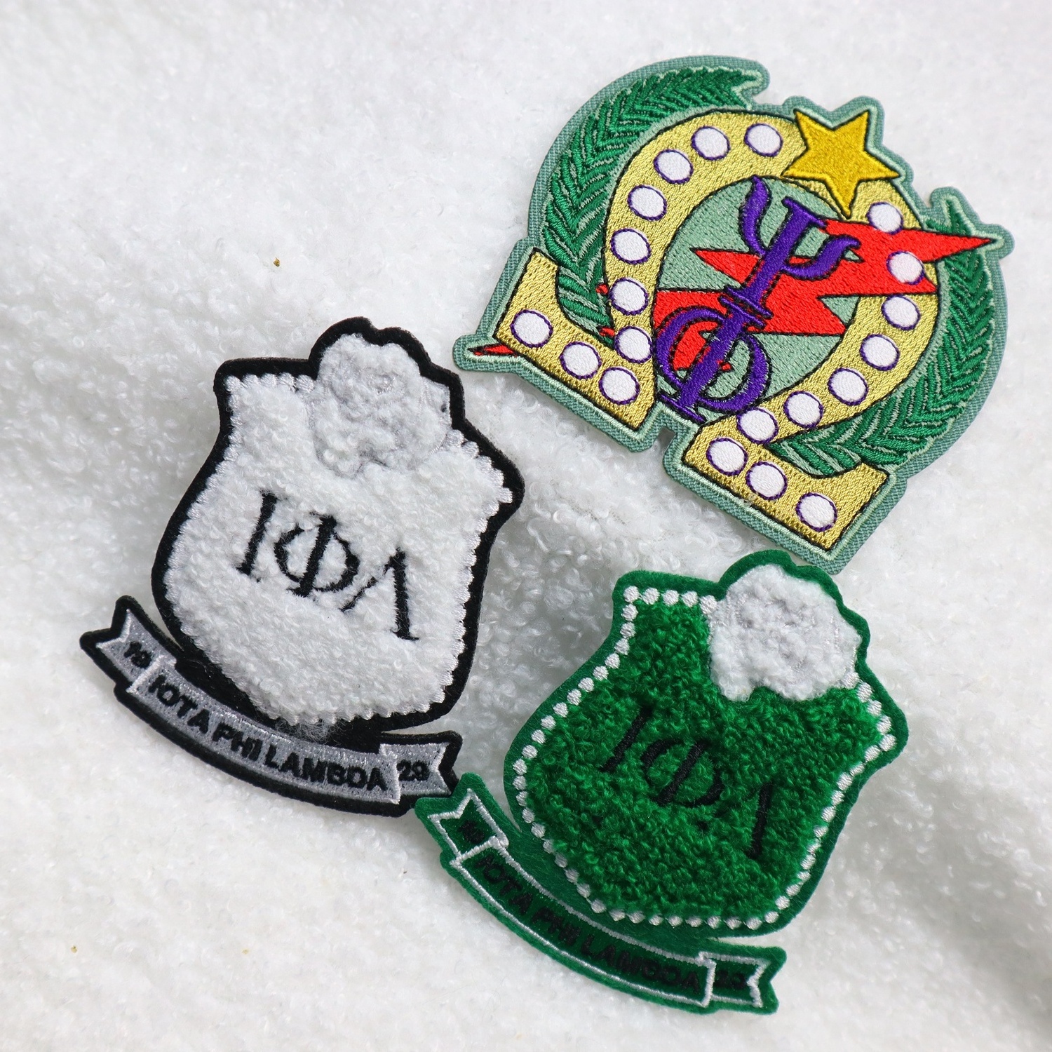 Patch Custom Embroidery Delta | Sigma | Theta Sorority Patches Iron On Logo Greek Letter Patches For Clothing