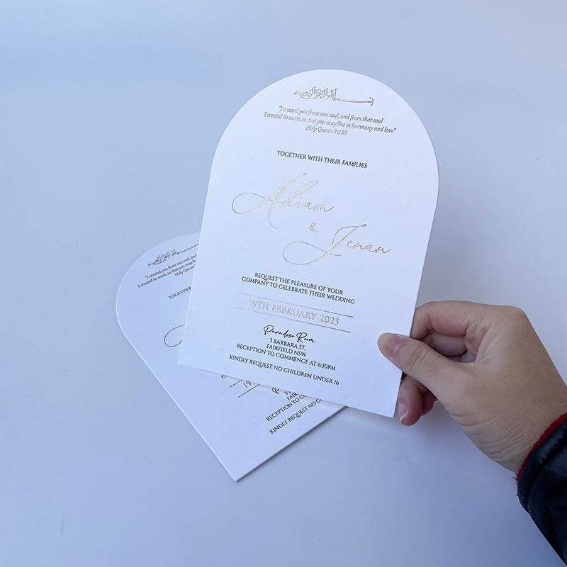 Customized Recyclable Wedding Invitation Card Muslim Nepali Wedding Invitation Cards